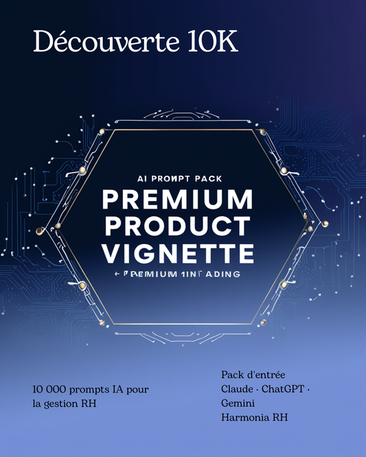 Pack Découverte 10K — 10 000 prompts IA pour la gestion RH — Harmonia RH